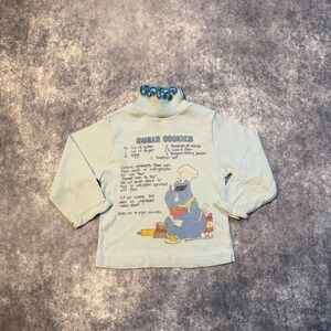 Vintage Toddletime JCPenney Cookie Monster Sugar Cookie Turtleneck Shirt Kids 3T
